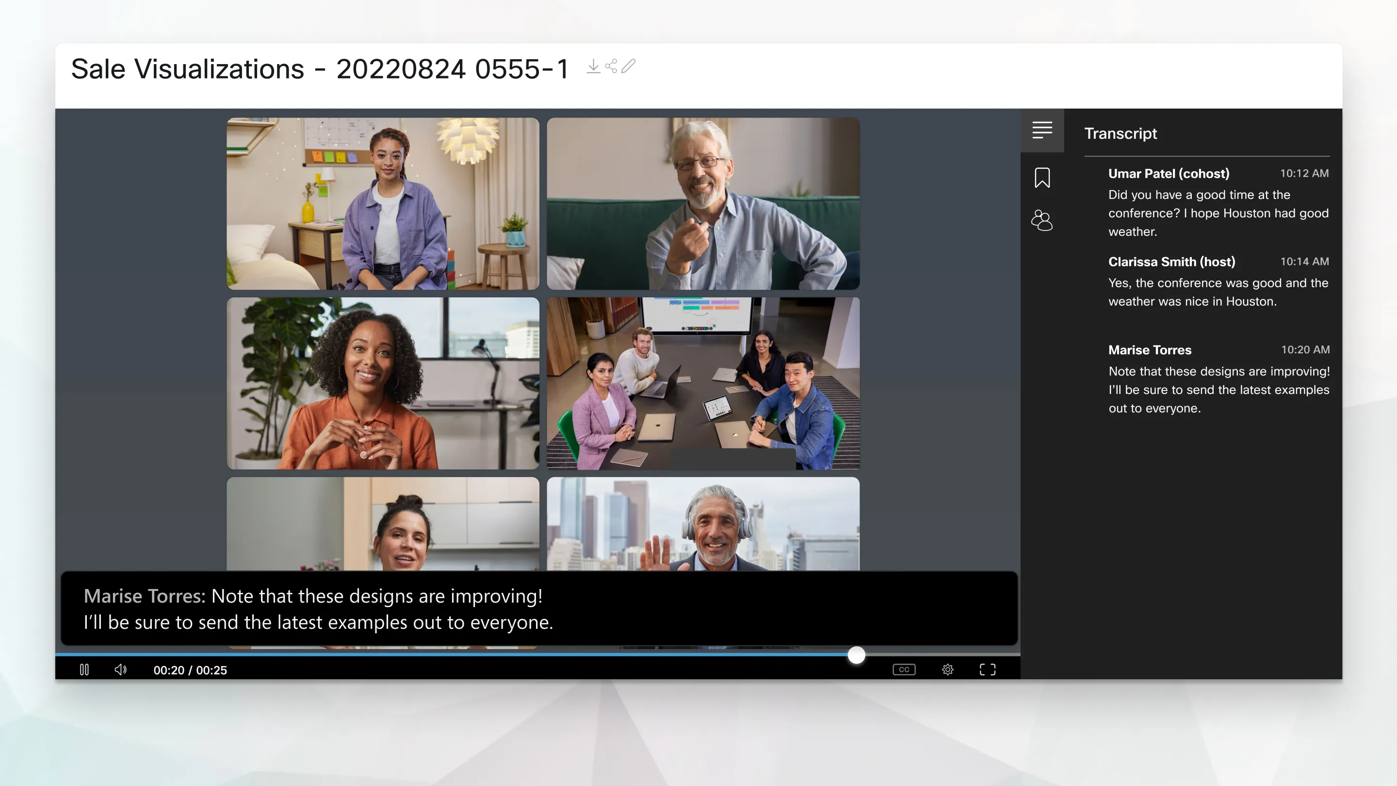 So transkribieren Sie Ihre Webex-Aufnahme